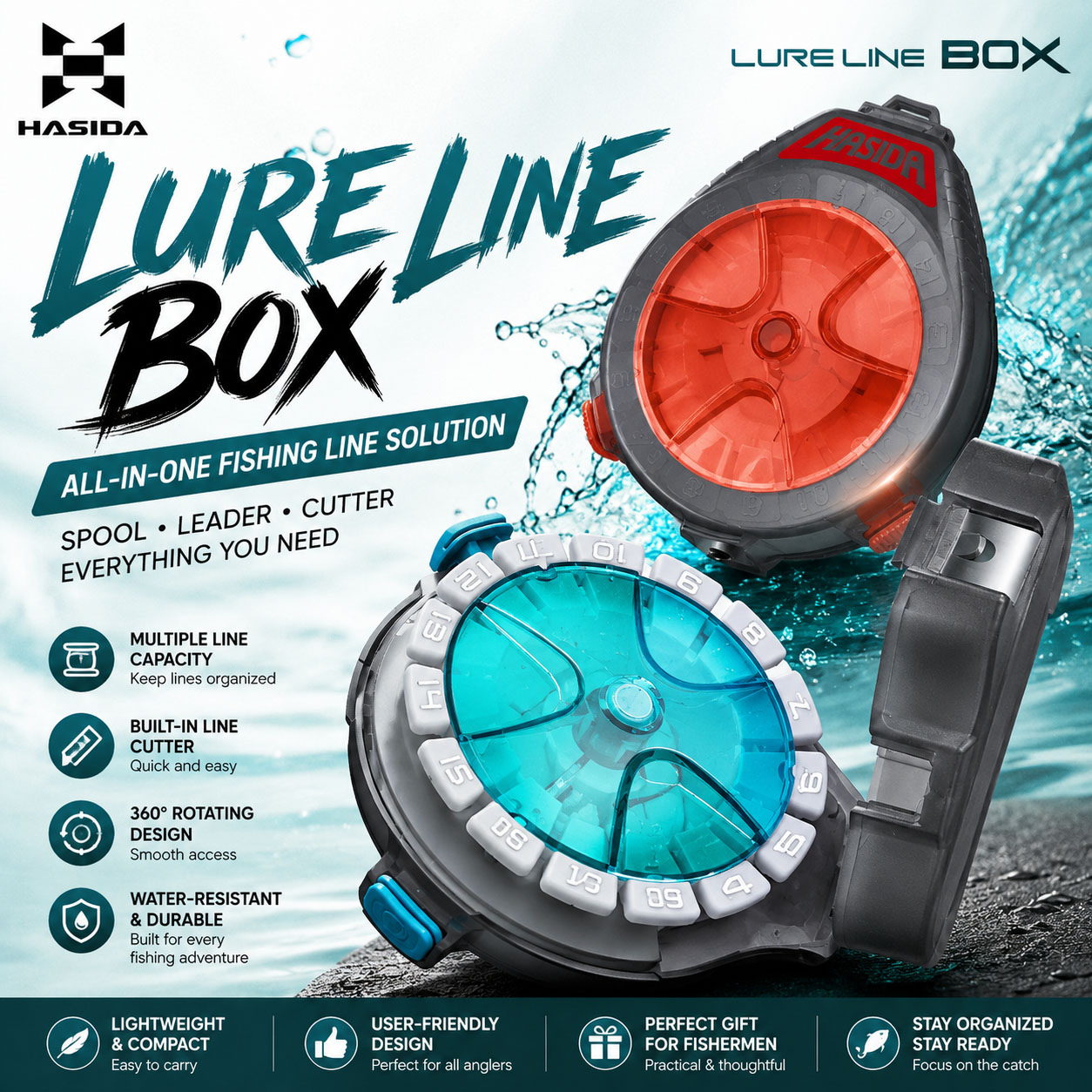 Caja de Pesca HASIDA Sub Line  - Fishing Line Box reseña y precio
